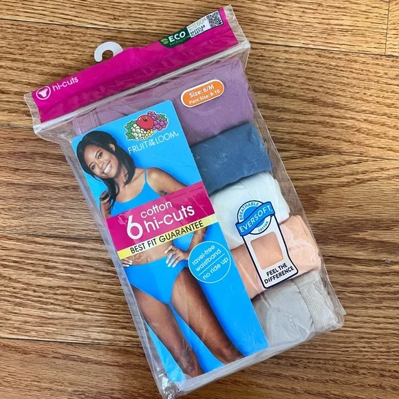 Fruit of the Loom Cotton Briefs and Hi-Cuts Set of 2 packages - Picture 6 of 7